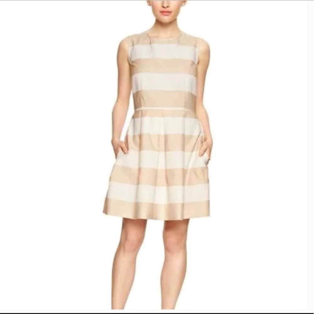 GAP Striped Fit and Flare Dress